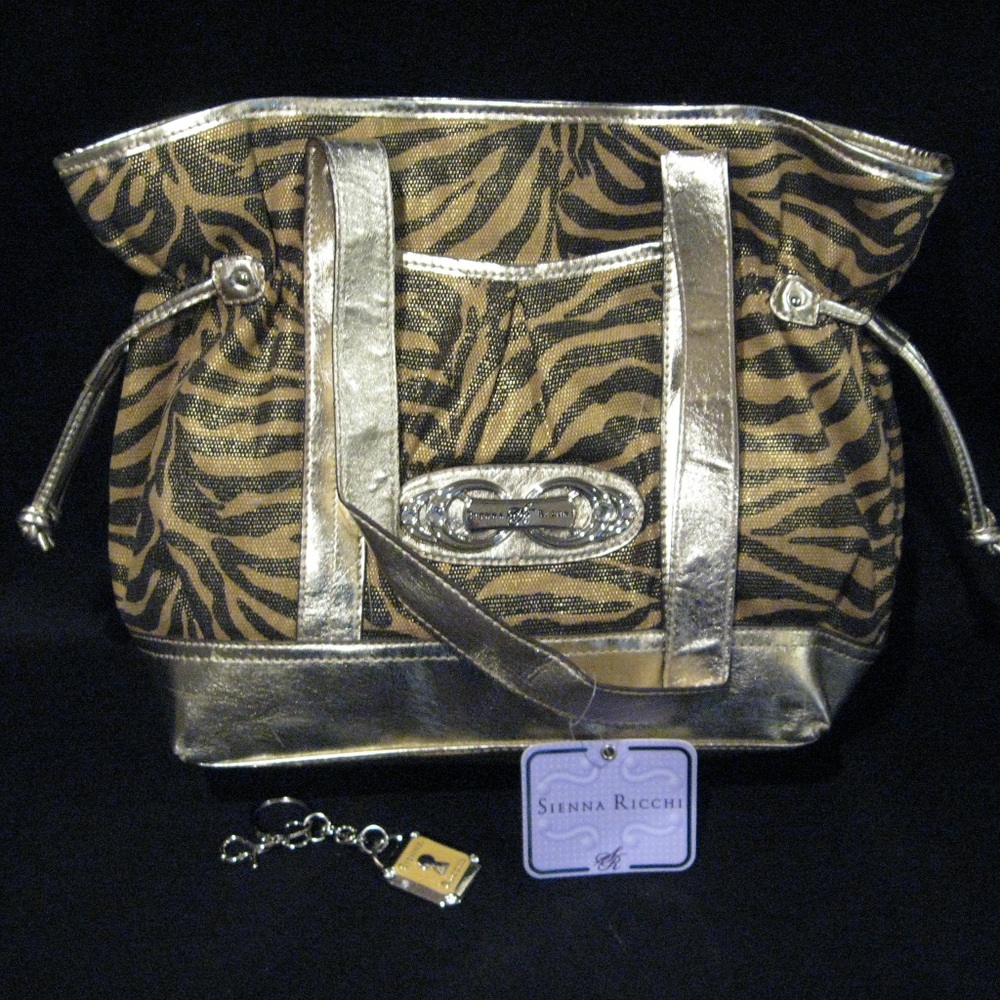 SIENNA RICCHI GOLD ZOOKEEPER TOTE - NEW WITH TAG